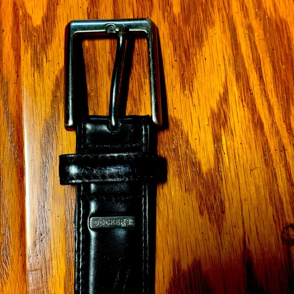 Dockers black leather belt 32-26 - Picture 1 of 5